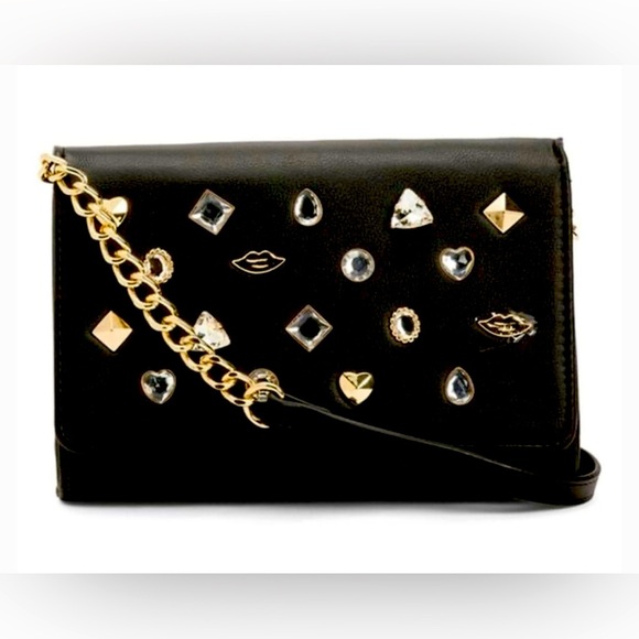 NWT Y2K Betsy Johnson Stud Gem Crossbody Bag - Picture 1 of 9